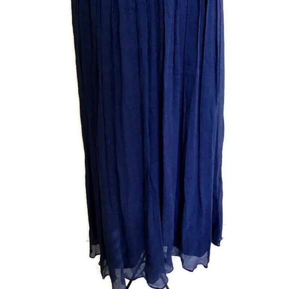 J. Crew Elegant Navy Blue Maxi Dress - Picture 4 of 8
